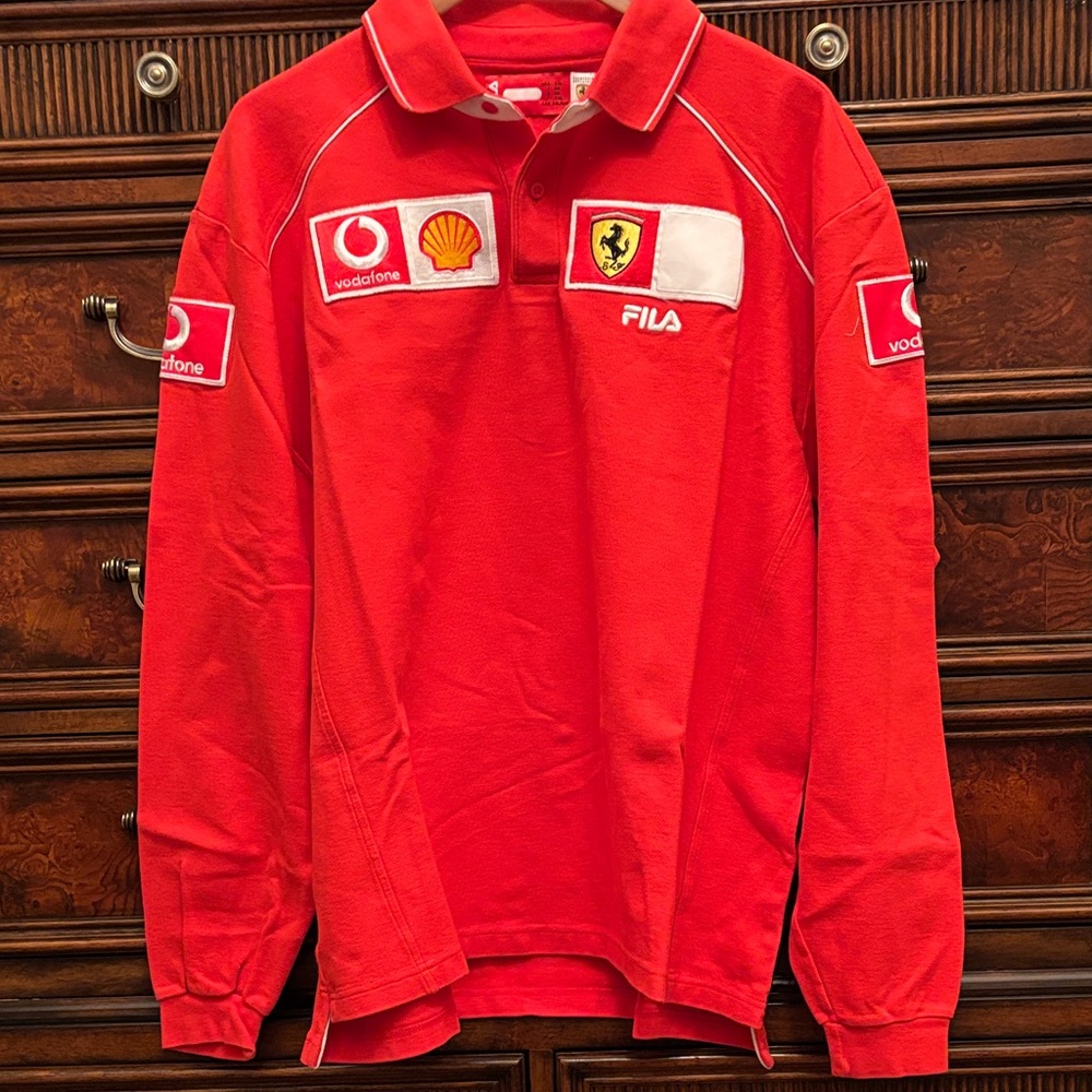 Fila Red Racing-Inspired Zip-Up Sweater - Picture 4 of 4